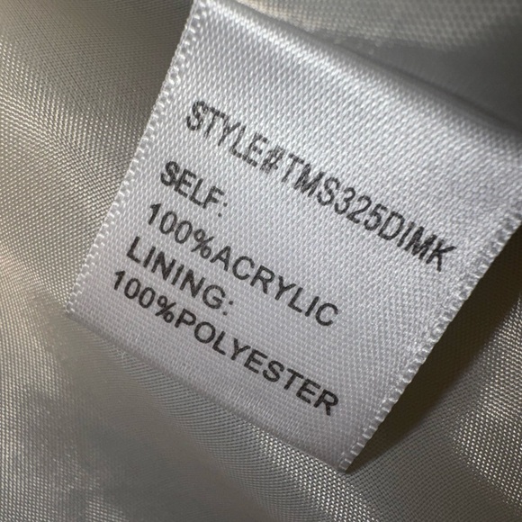 Gianni Bini Chevron Faux Fur Jacket in Cream, Gray & Brown - Picture 4 of 7